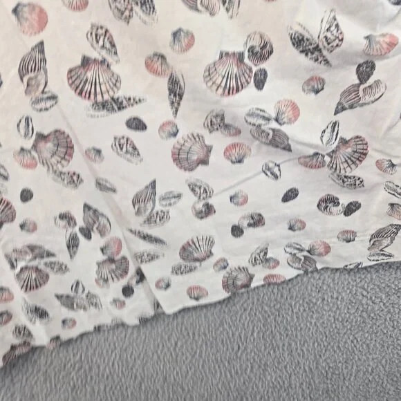 Liz Claiborne Linen Blend Tank Beach Summer Seashell Print Women's XXL - Picture 2 of 8